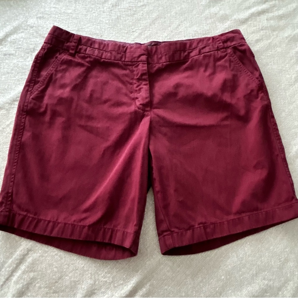 J. Crew Chino Shorts Mid Rise Comfortable Cotton size 16